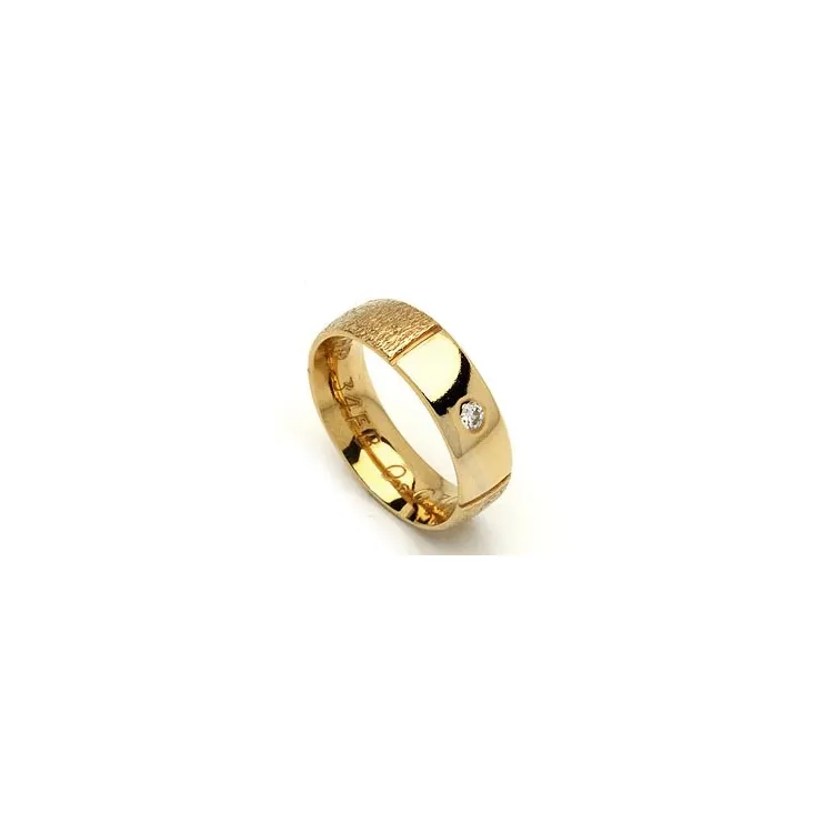 Giftering fra rs of scandinavia i 8 karat gull 0,03 ct