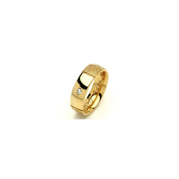 Giftering fra rs of scandinavia i 8 karat gull 0,03 ct