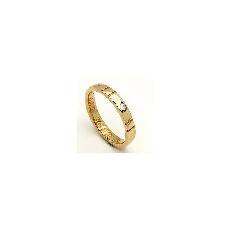 Giftering fra rs of scandinavia i 8 karat gull 0,02 ct