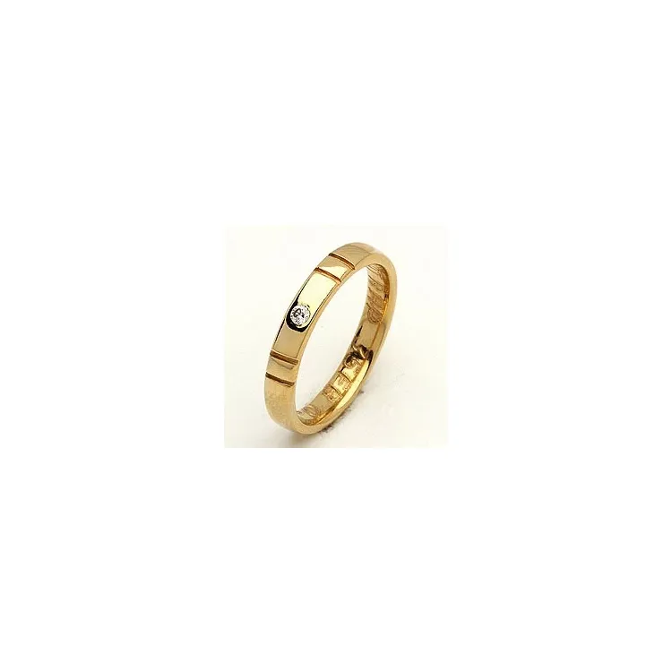 Giftering fra rs of scandinavia i 8 karat gull 0,02 ct