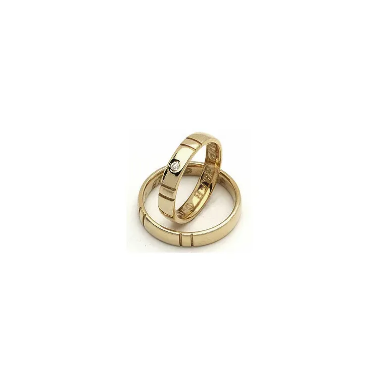Gifteringer fra rs of scandinavia i 14 karat gull 0,02 ct