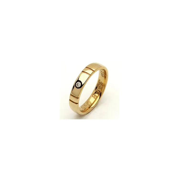 Giftering fra rs of scandinavia i 8 karat gull 0,02 ct