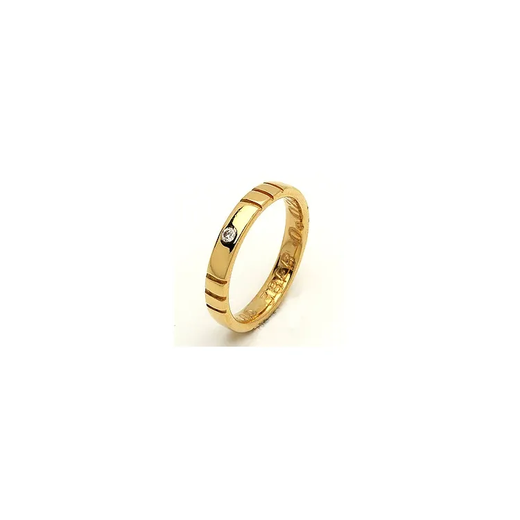 Giftering fra rs of scandinavia i 14 karat gull 0,02 ct