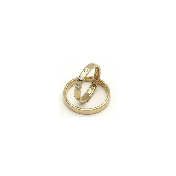 Gifteringer fra rs of scandinavia i 14 karat gull 0,06 ct