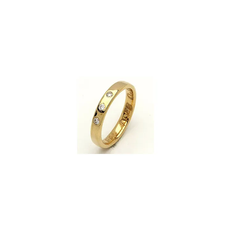Giftering fra rs of scandinavia i 14 karat gull 0,06 ct