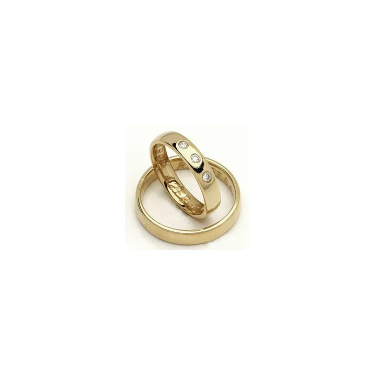 Gifteringer fra rs of scandinavia i 14 karat gull 0,06 ct