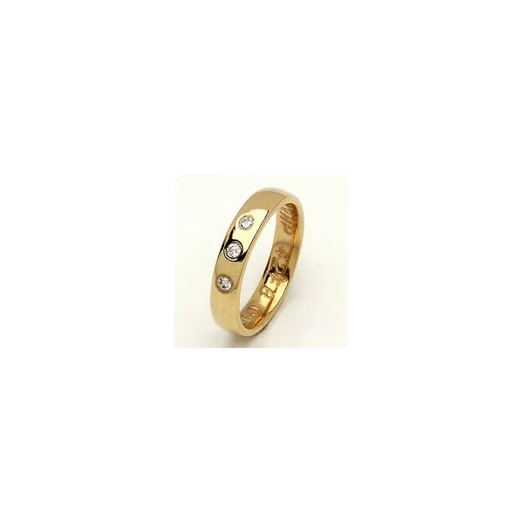 Giftering fra rs of scandinavia i 8 karat gull 0,06 ct