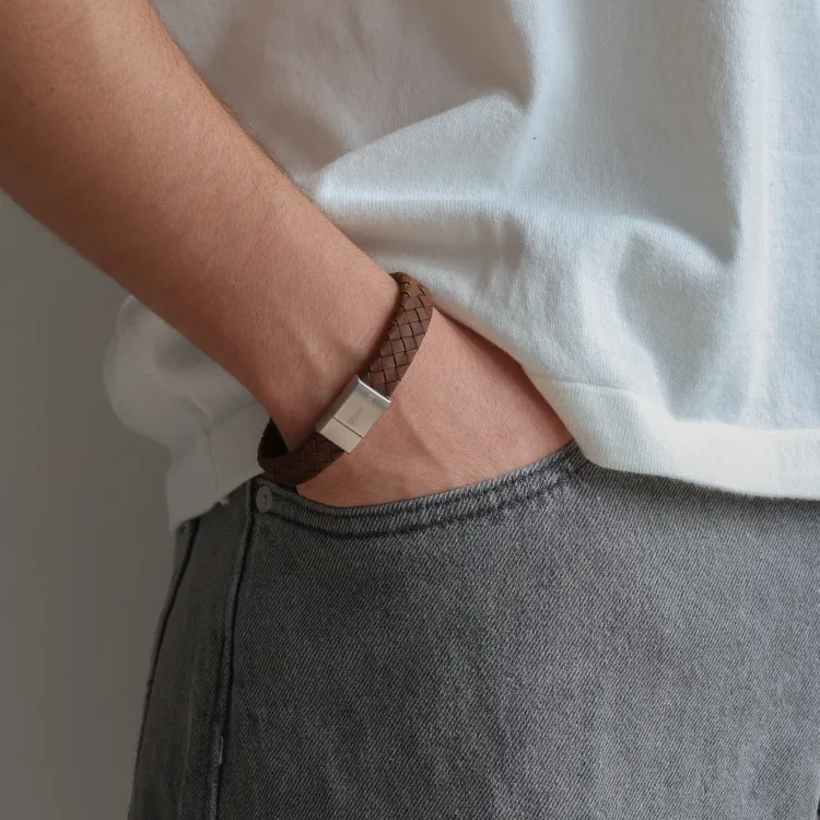 Nordahl andersen brune armbånd i lær