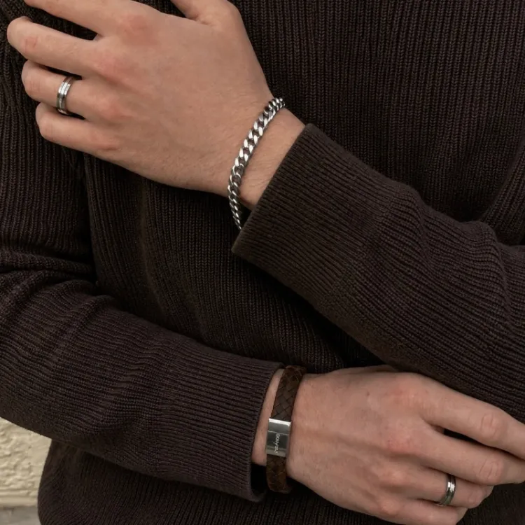 Nordahl andersen brune armbånd i lær
