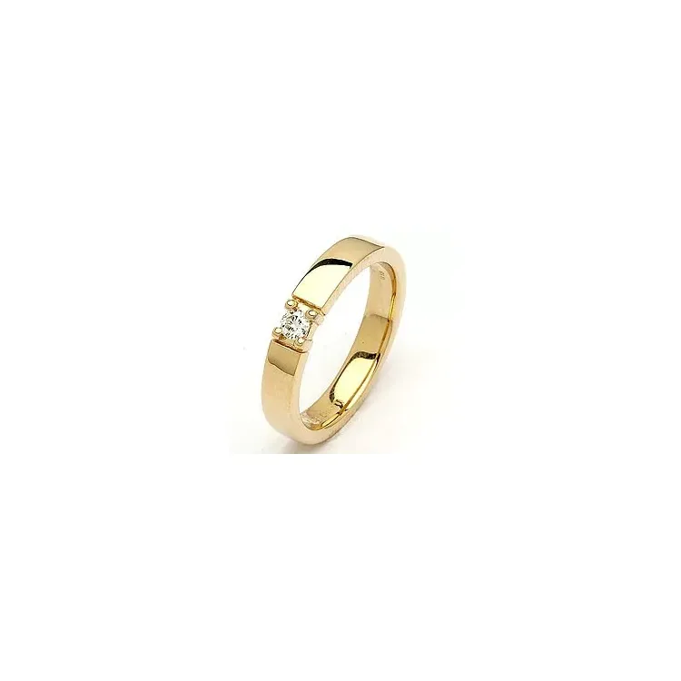 Alliansering i 14 karat gull 0,10 ct