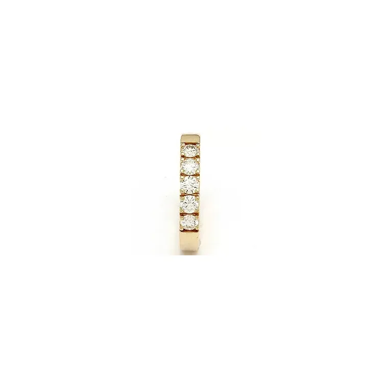 Alliansering i 14 karat gull 5 x 0,15 ct