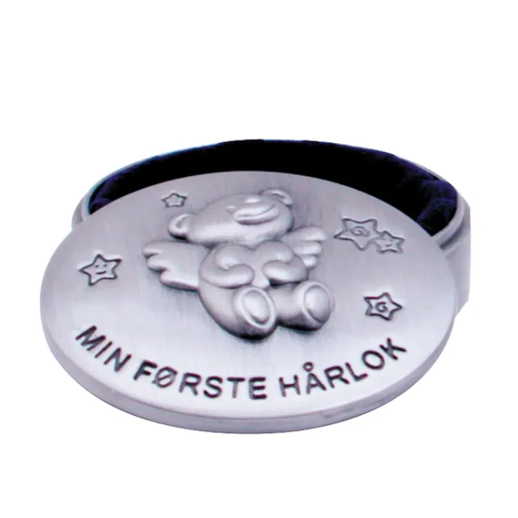 Dåpsgave: bamse første hårlokk i fortinnet modell: 154-75030