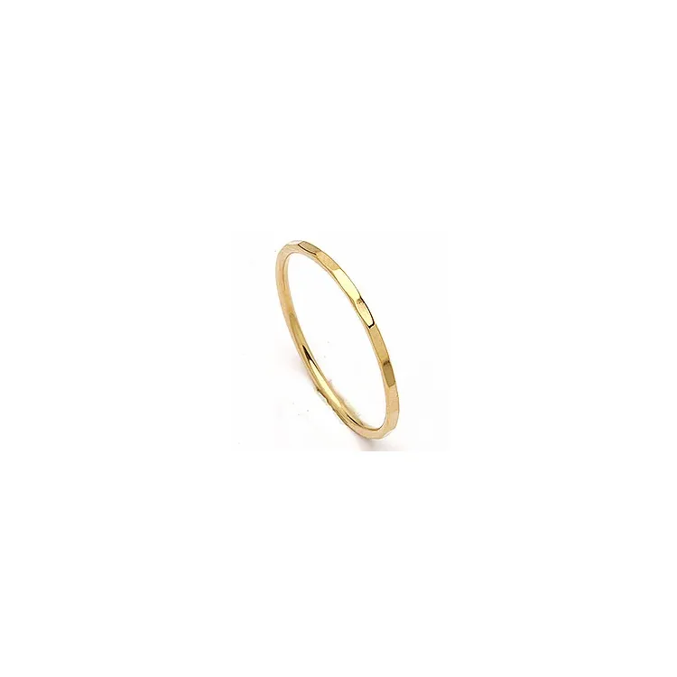 Elegant Simple Rings ring i forgylt sølv