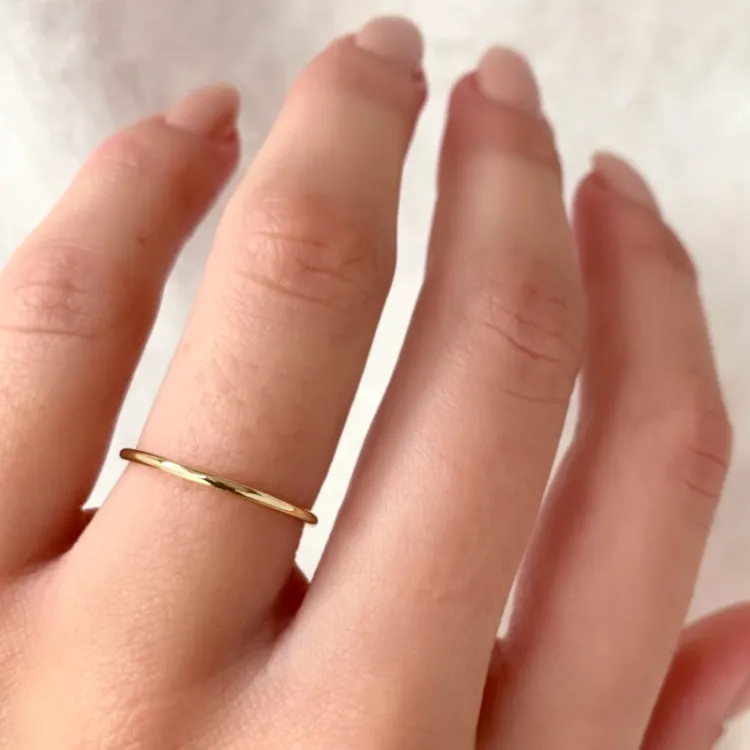 kolleksjonsprøve Simple Rings ring i 9 karat gull