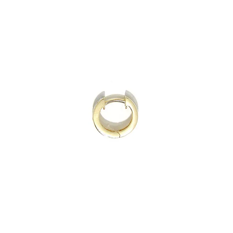 halvcreol i 14 karat gull med rhodium med zirkon