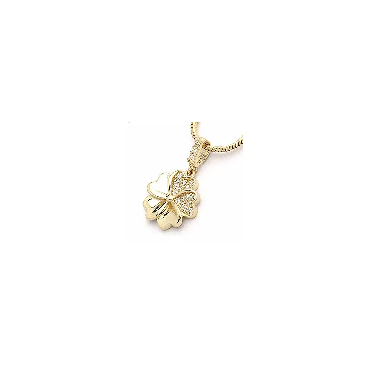Blomst anheng i 14 karat gull