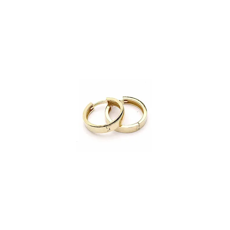 15 mm runde creol i 9 karat gull