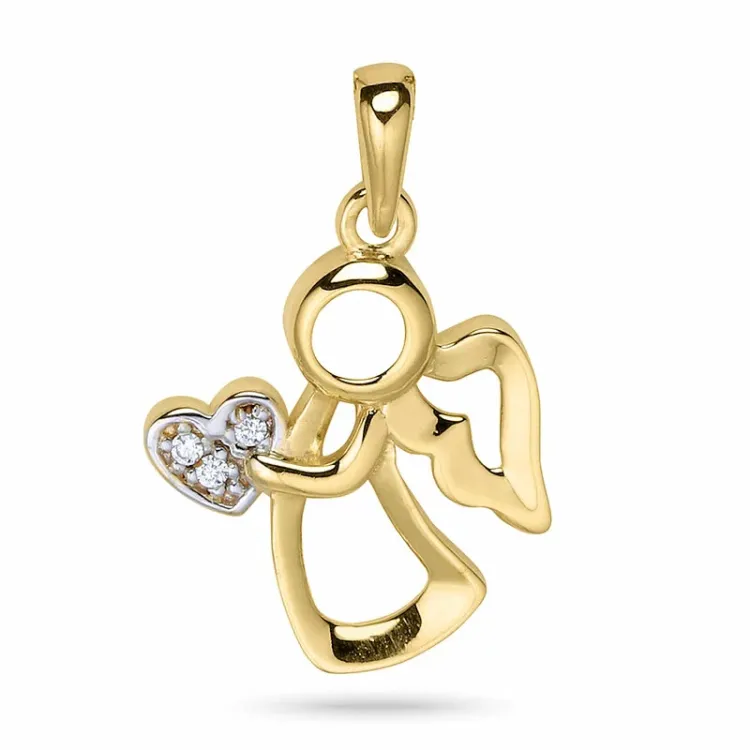 engel anheng i 9 karat gull - Gold Collection