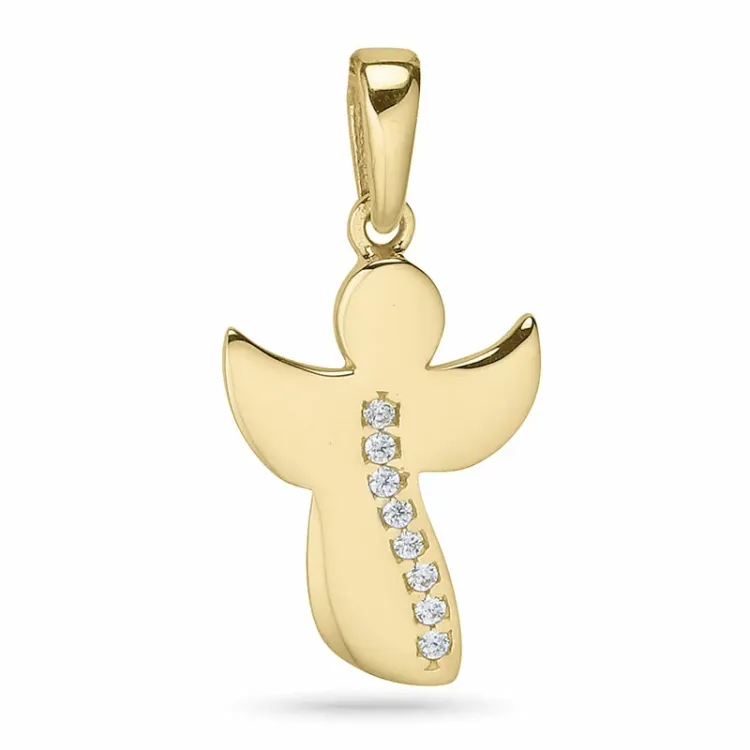 Engel anheng i 9 karat gull