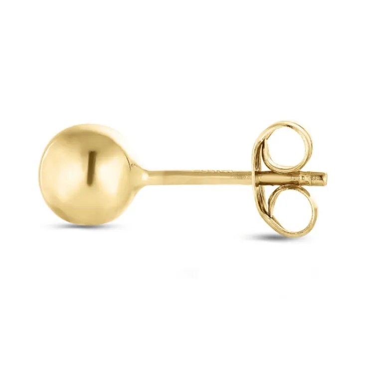 1/2 par 3 mm øredobber i 9 karat gull - Gold Collection