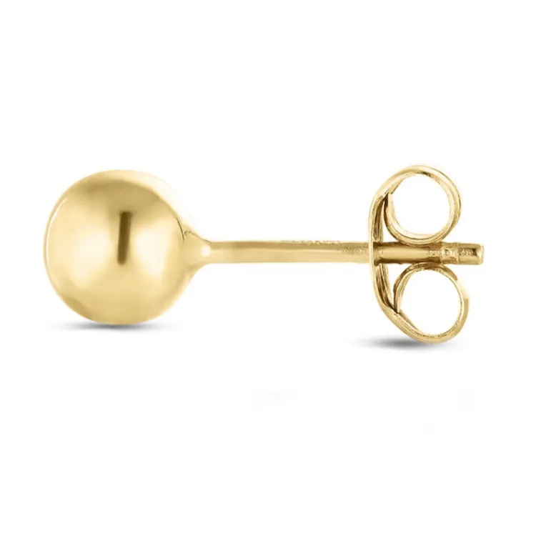 1/2 par 4 mm øredobber i 9 karat gull - Gold Collection