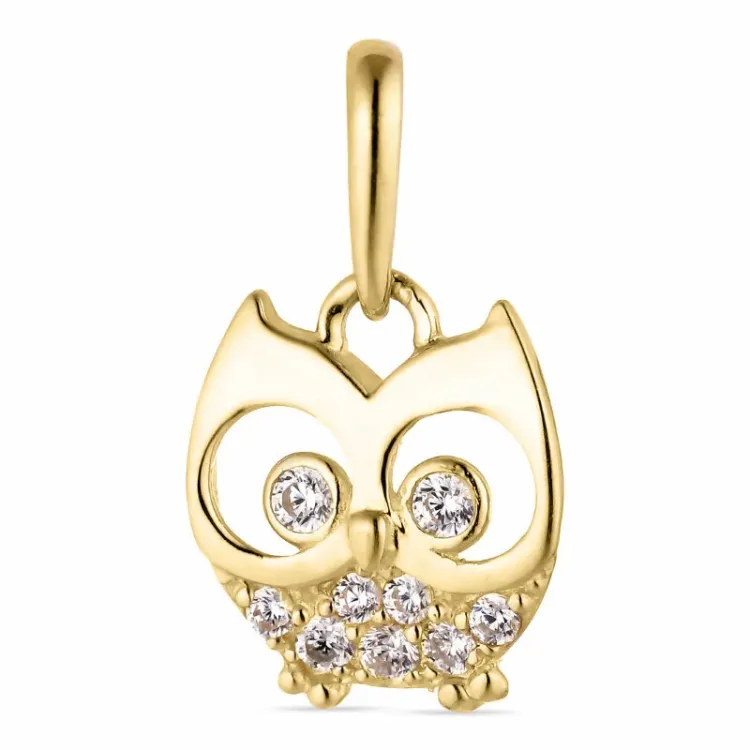 ugle anheng i 9 karat gull - Gold Collection