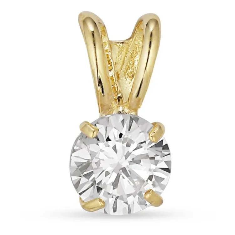 rundt anheng i 9 karat gull - Gold Collection