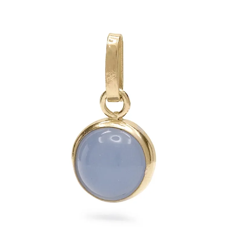 lille rundt anheng i 9 karat gull - Gold Collection