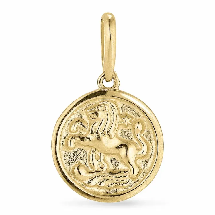 stjernetegn løven anheng i 9 karat gull - Gold Collection