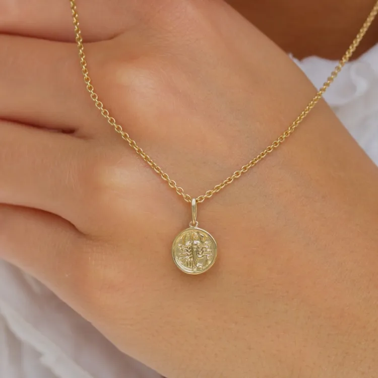 stjernetegn skorpionen anheng i 9 karat gull - Gold Collection