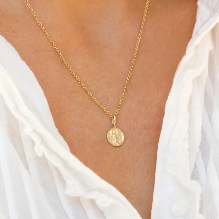 stjernetegn skorpionen anheng i 9 karat gull - Gold Collection