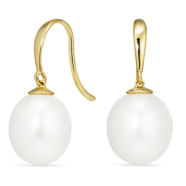 dråpe ørekroker i 9 karat gull - Gold Collection