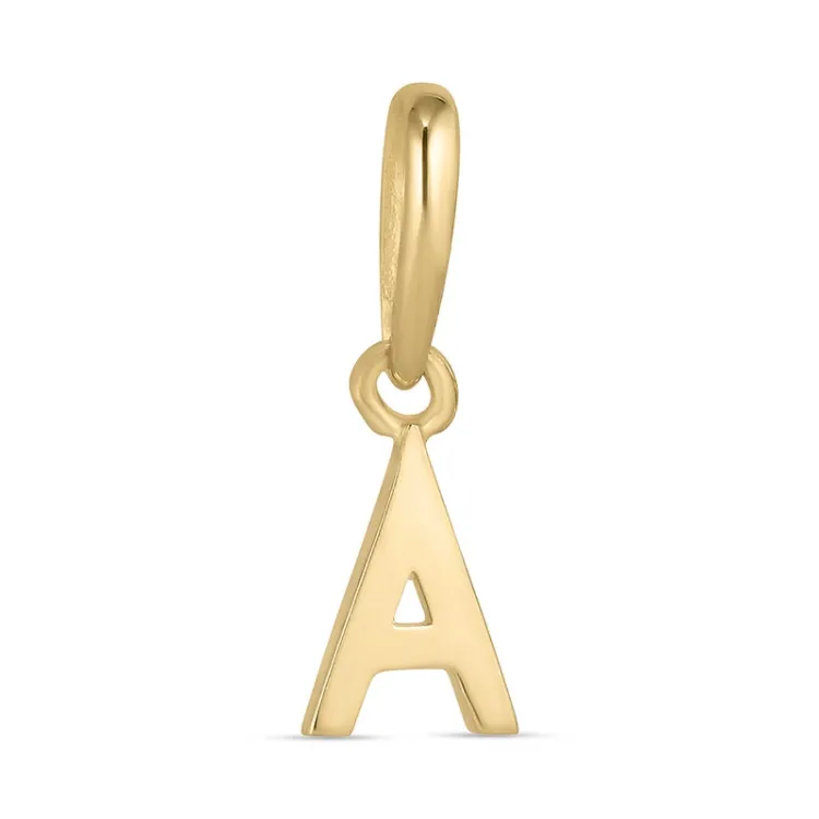 bokstav a anheng i 9 karat gull - My Letter