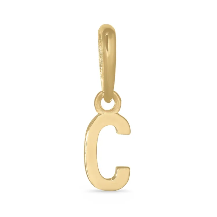 bokstav c anheng i 9 karat gull - My Letter
