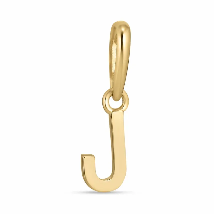 bokstav j anheng i 9 karat gull - My Letter