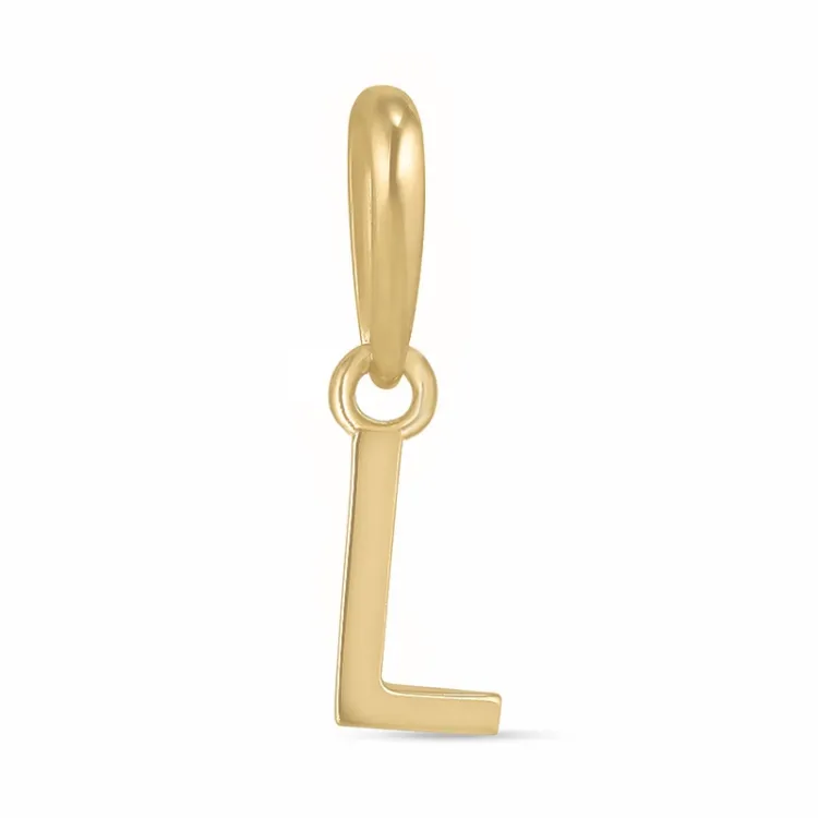 bokstav l anheng i 9 karat gull - My Letter