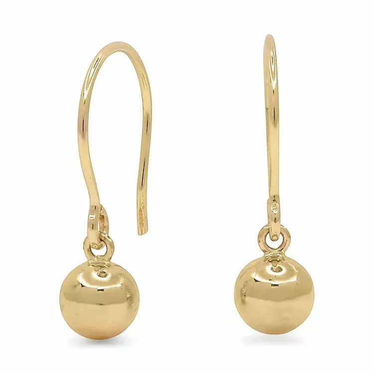 5 mm kule gulløredobb i 14 karat gull - Gold Collection