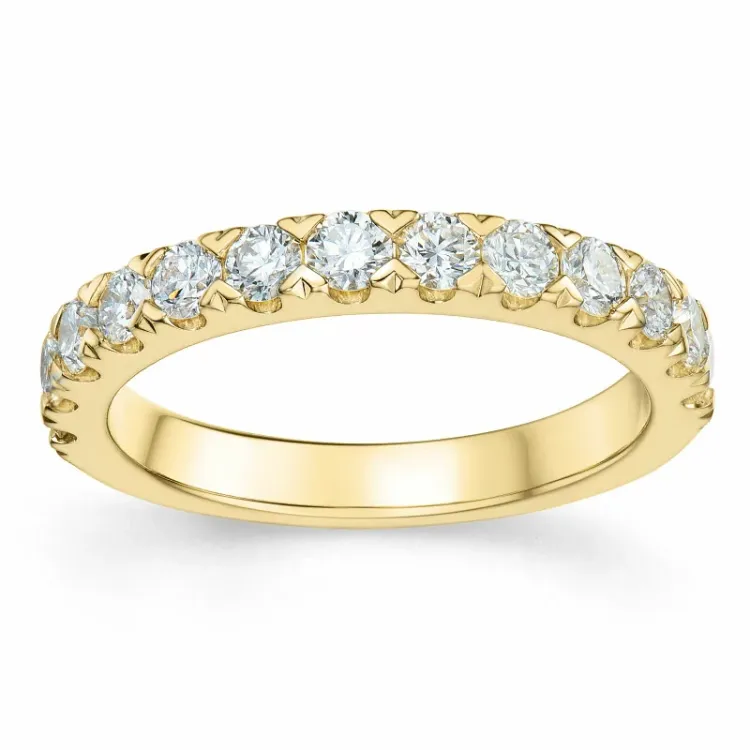 diamant ring i 14 karat gull 0,75 ct