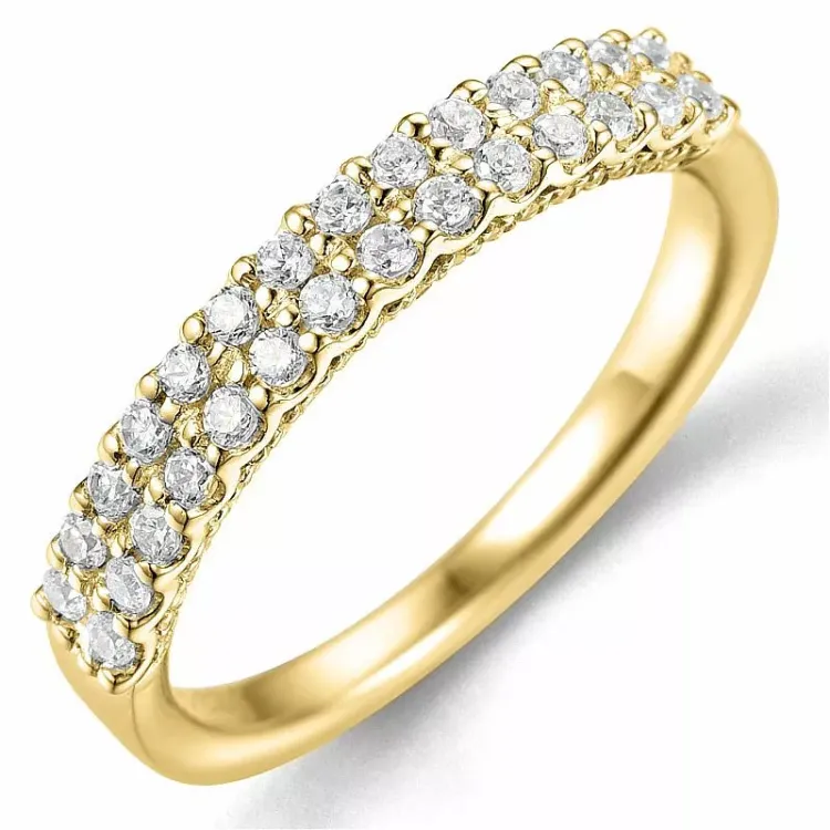 Bestillingsvare - diamantring i 14 karat gull 0,50 ct
