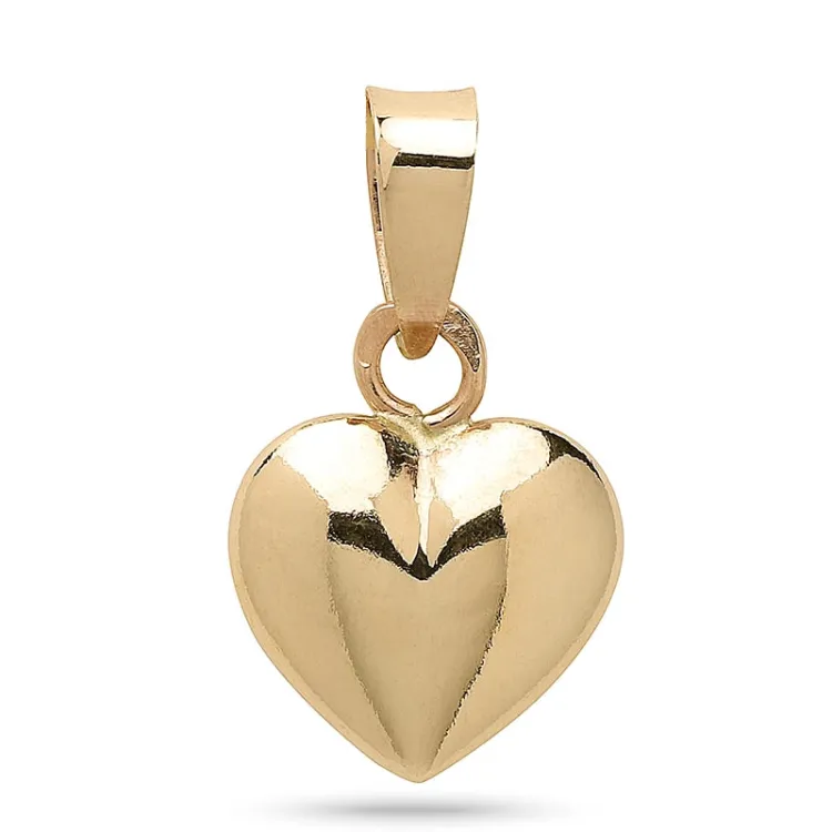 9 x 11 mm hjerte anheng i 8 karat - Amoré