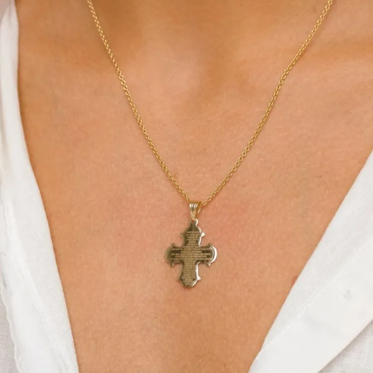 18 x 24 mm gull dagmarkors i 8 karat - Amoré