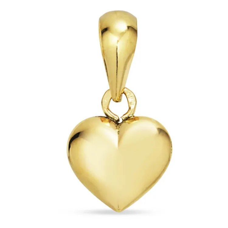 9 x 10 mm hjerte anheng i 8 karat - Amoré