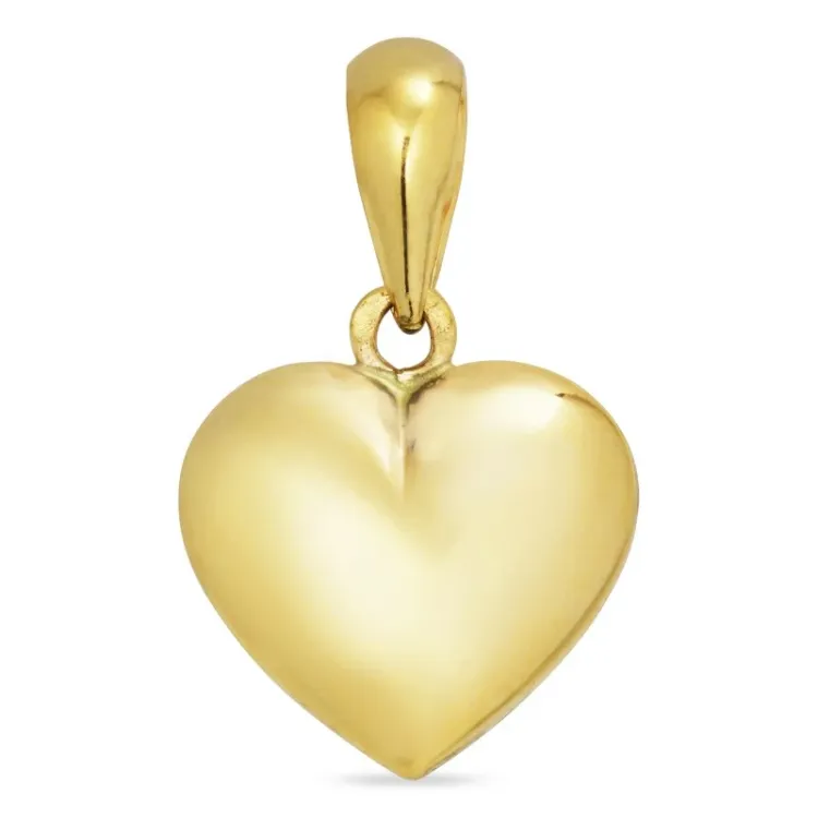 11,5 x 13 mm hjerte anheng i 8 karat - Amoré