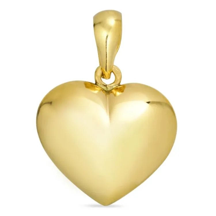 15 x 23 mm hjerte anheng i 8 karat - Amoré