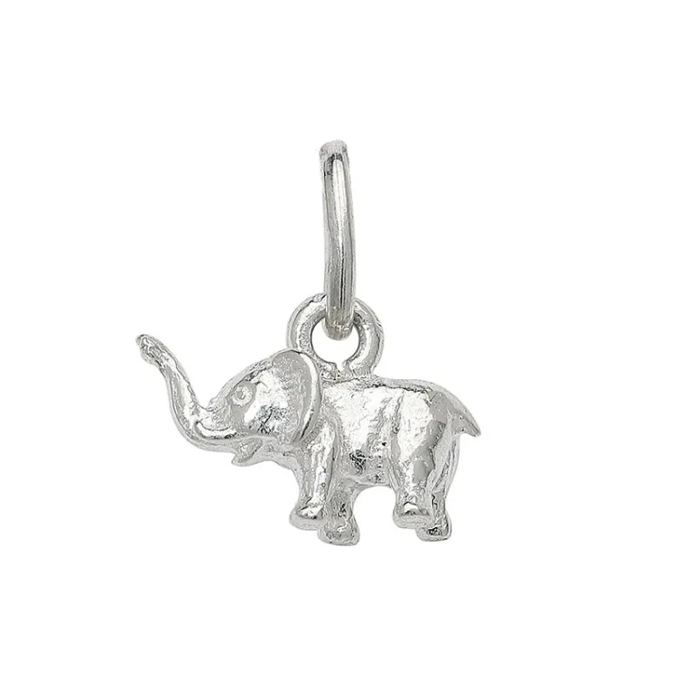 lille elefant anheng i sølv - Little Ones