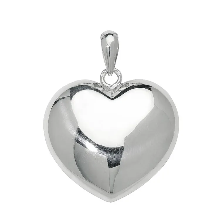 25 x 26 mm hjerte anheng i sølv - Amoré