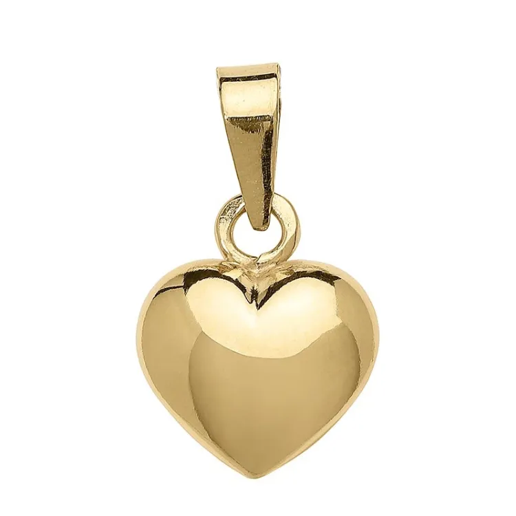 9 x 11 mm hjerte anheng i 8 karat - Amoré