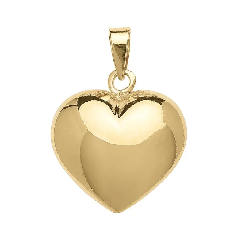 15 x 16 mm hjerte anheng i 8 karat - Amoré