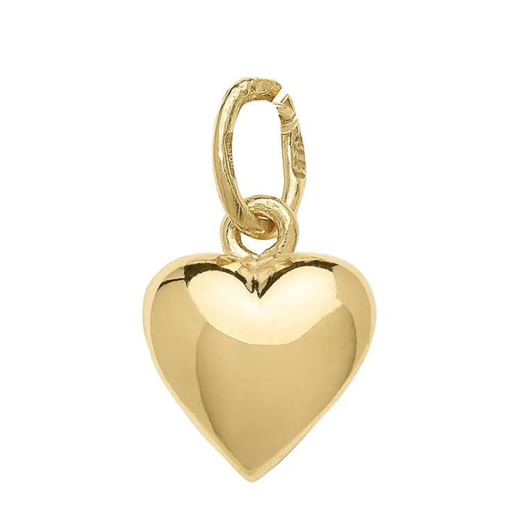 7 x 8 mm hjerte anheng i 8 karat - Amoré