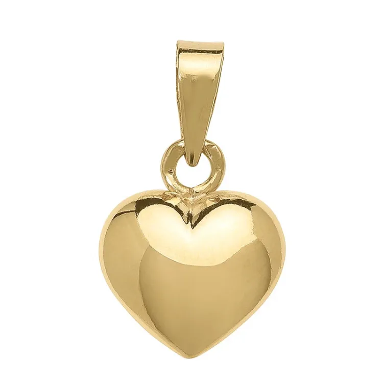 9 x 11 mm hjerte anheng i 8 karat - Amoré